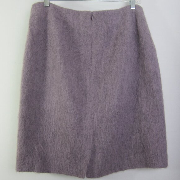 Talbots Women 8  Lavender Purple Alpaca Mohair Wool Two Piece Skirt Blazer Suit - Picture 9 of 14